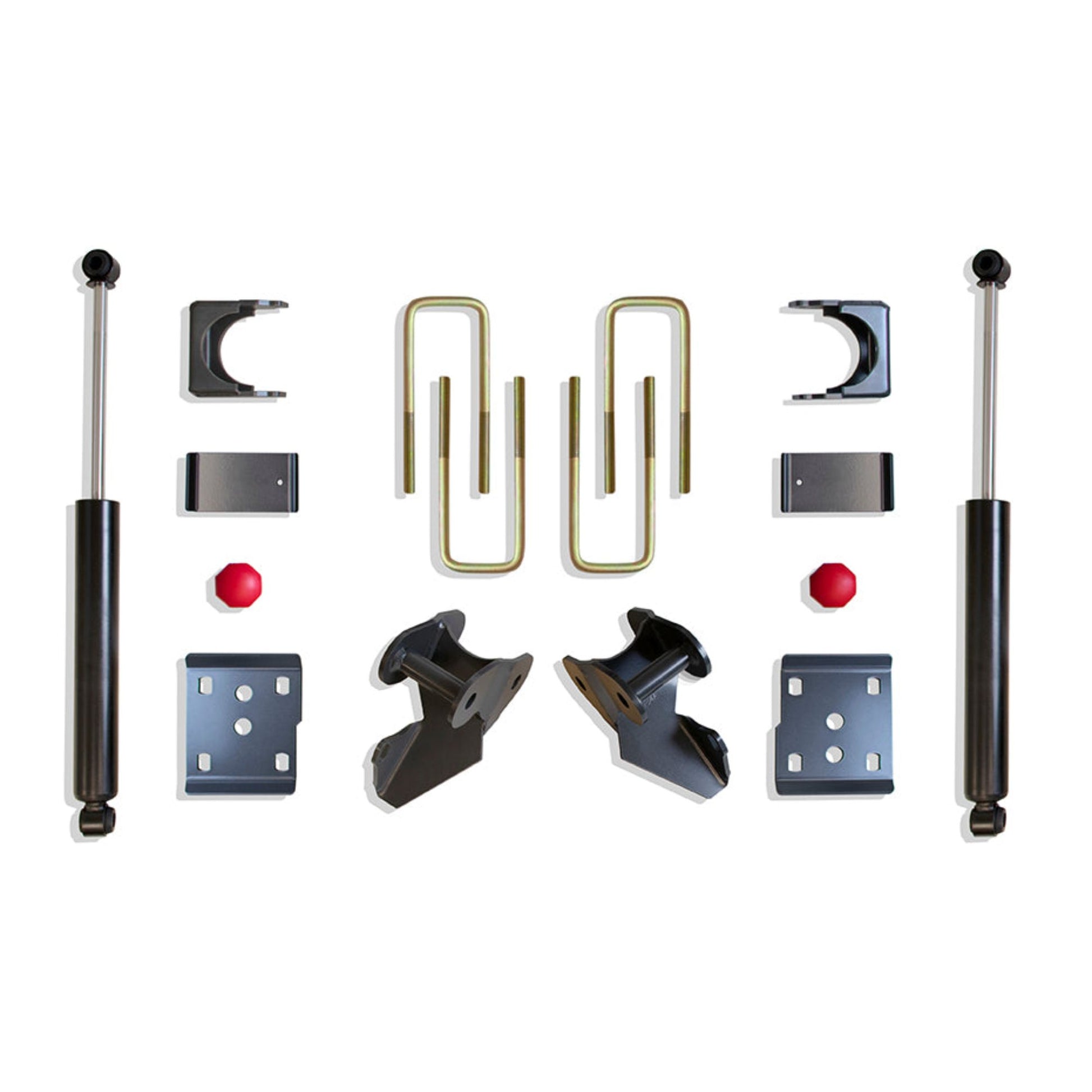ford f150 rear lowering setup | rear drop kit for f150 | lowered ford truck suspension | maxtrac rear flip kit | lowered 4wd f150 stance