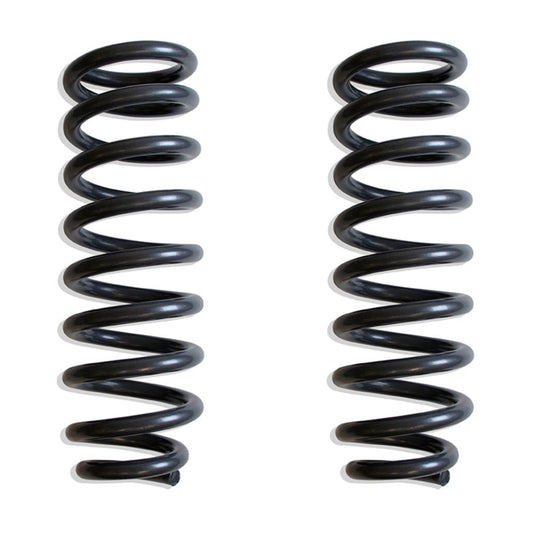 ford f150 front drop springs | 2 inch lowering coils for f150 | lowered ford truck suspension | maxtrac front lowering springs | grey powdercoat drop coils