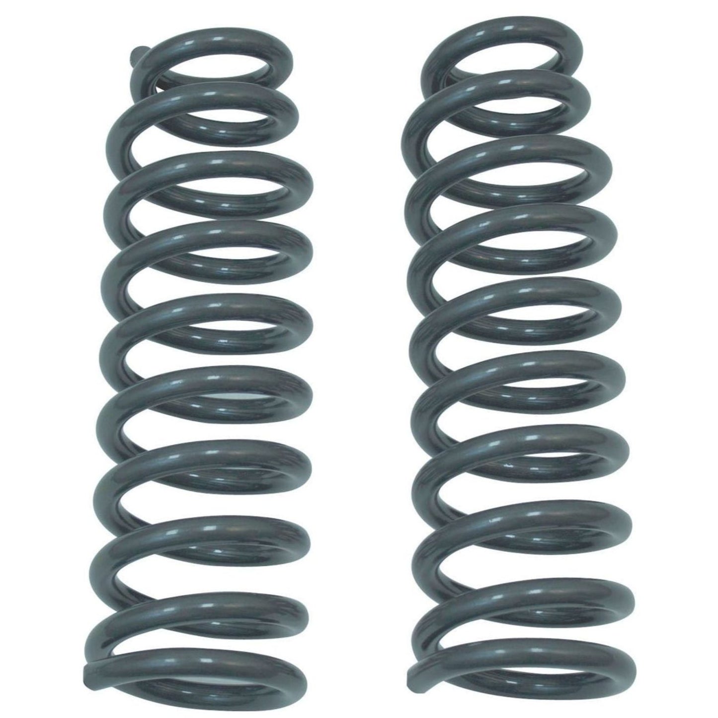 ford f150 front drop springs | 3 inch lowering coils for f150 | lowered ford truck suspension | maxtrac front lowering springs | grey powdercoat drop coils