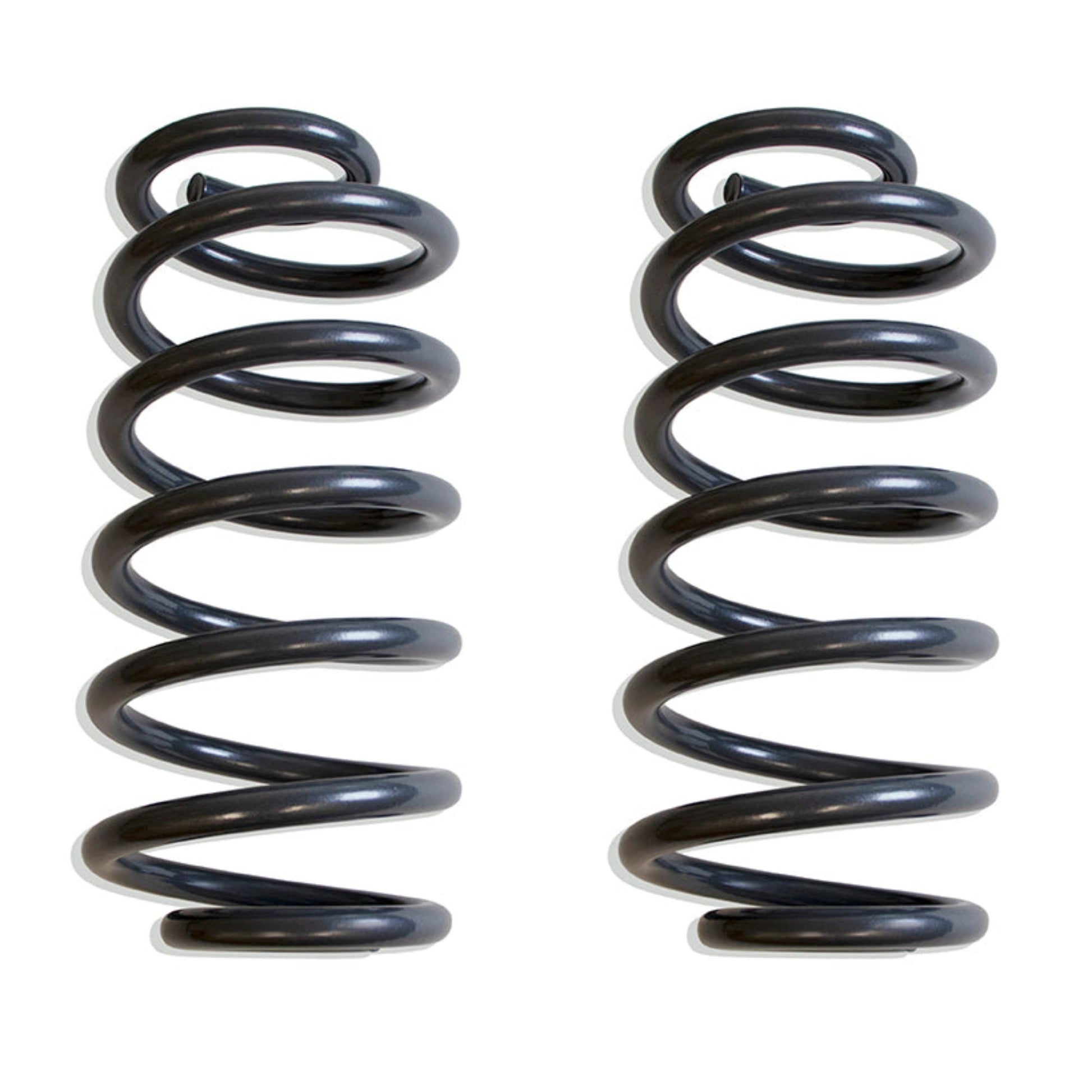 tahoe rear drop springs | 2 inch lowering coils for yukon | lowered gm suv suspension | maxtrac rear lowering springs | grey powdercoat drop coils