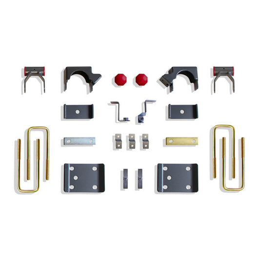 silverado 6 inch rear drop kit | sierra lowering suspension | rear axle relocation kit | lowered truck suspension components | maxtrac lowering hardware