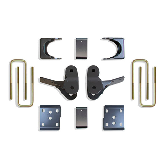 ford f150 rear lowering kit | 4 inch rear drop suspension | rear axle relocation system | lowered f150 suspension parts | maxtrac flip kit hardware