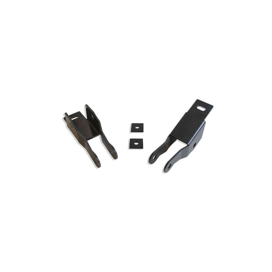 silverado rear shock relocation brackets | sierra suspension correction kit | adaptive ride control shock extenders | lowered truck suspension hardware