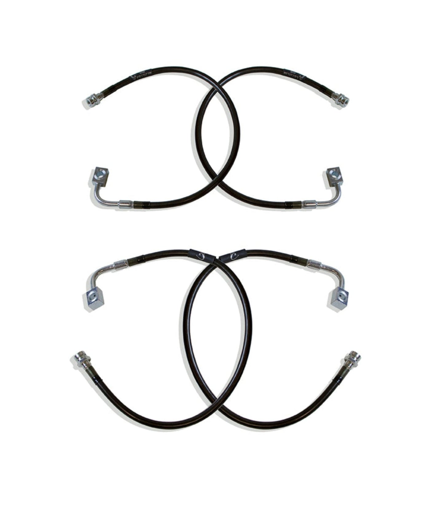 stainless steel braided brake line kit 2007 2018 jeep jk | front rear extended brake hoses for lifted jeep | dot compliant jeep wrangler brake line upgrade