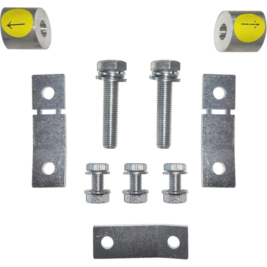 toyota tundra driveshaft alignment kit | carrier bearing relocation spacer | tundra rear lift driveline correction | aluminum carrier bearing spacer | clear anodized suspension component | lifted tundra driveline upgrade