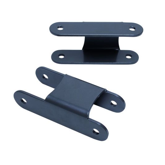 MaxTrac 710120 1 inch rear lift shackles for 1982–2003 S10 S15 and Sonoma, steel powder coated pair