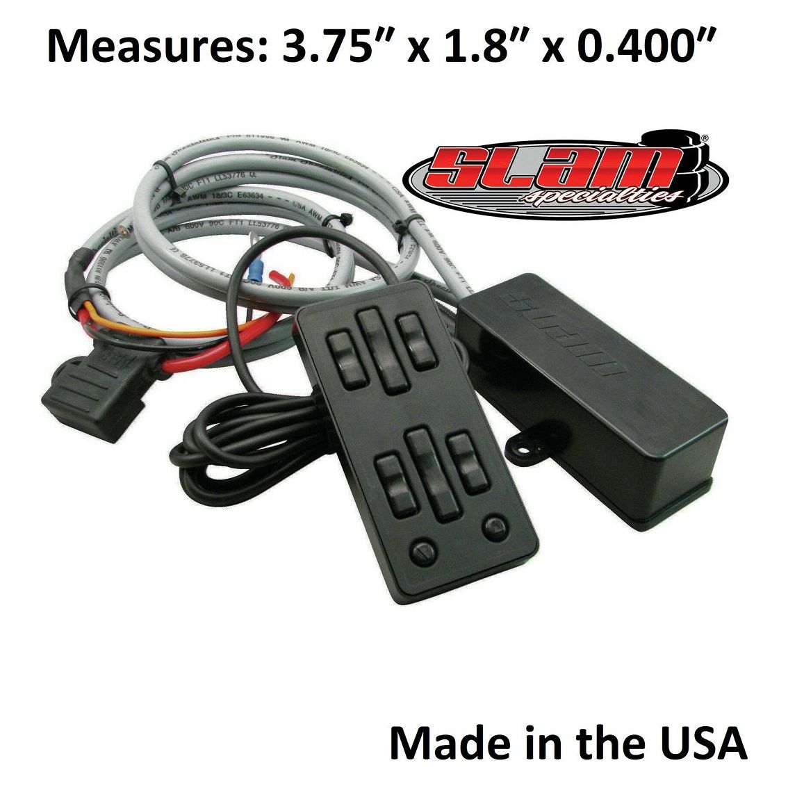 Slam Specialties MC.1-SS 8 Switch Black Air Ride Suspension Controller