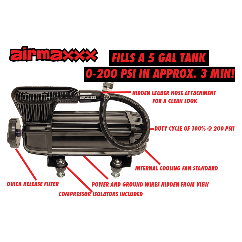 airmaxxx X-Series Dual Pack With 5 Gal Tank Of Your Choice â airslamit