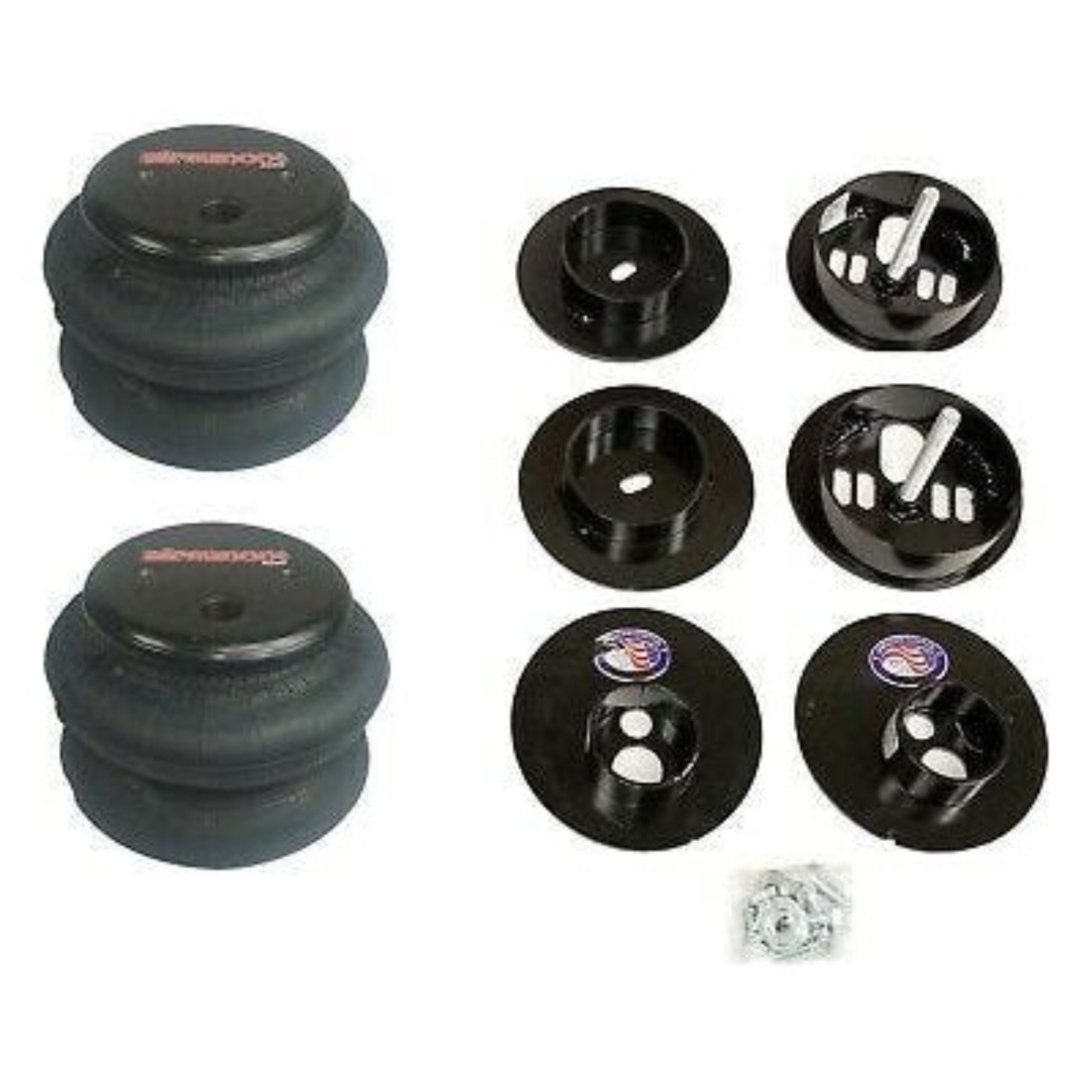 airmaxxx Rear Air Suspension Bag Mounting Cups Fits 1965-70
