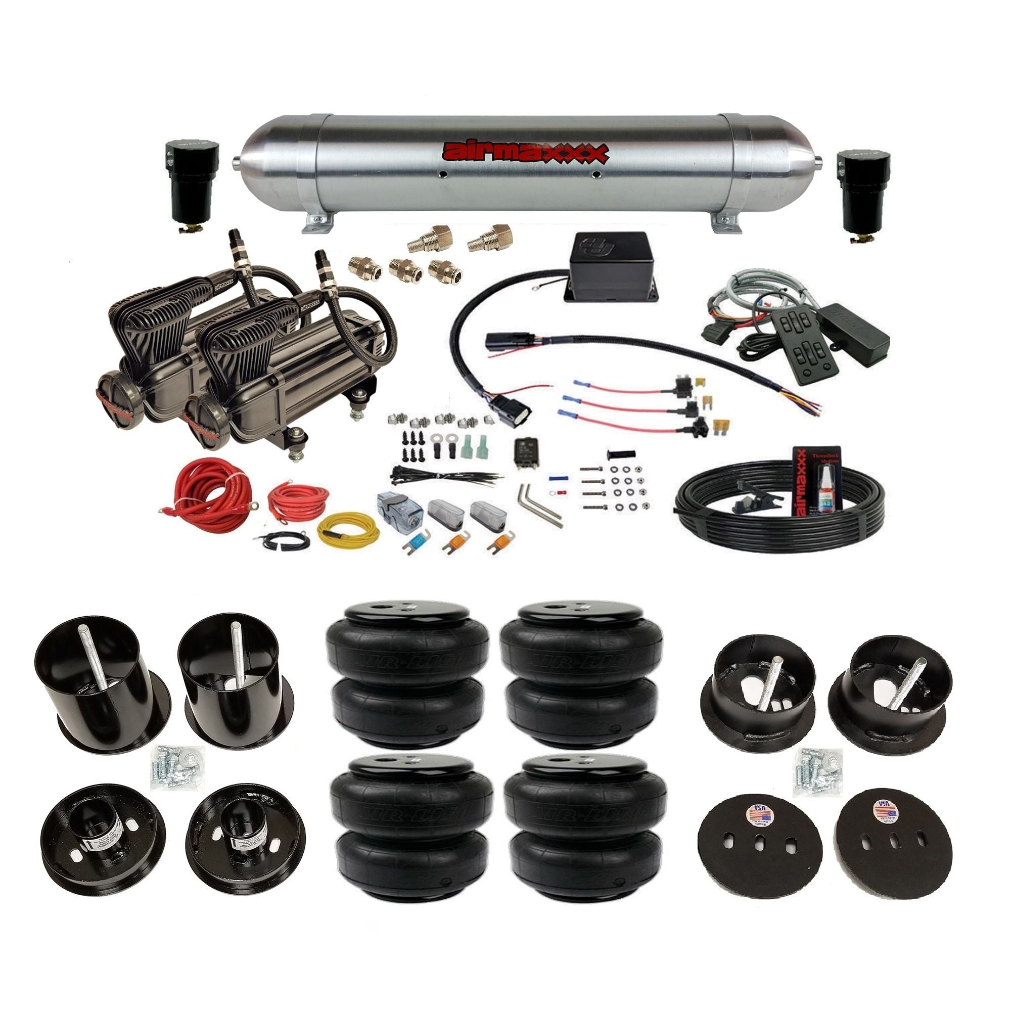 YoshiCAMRY4410 カムリ　サスペンション airmaxxx 580 Chrome Air Ride Kit 1963-1964 Cadillac SV-8C MC.1