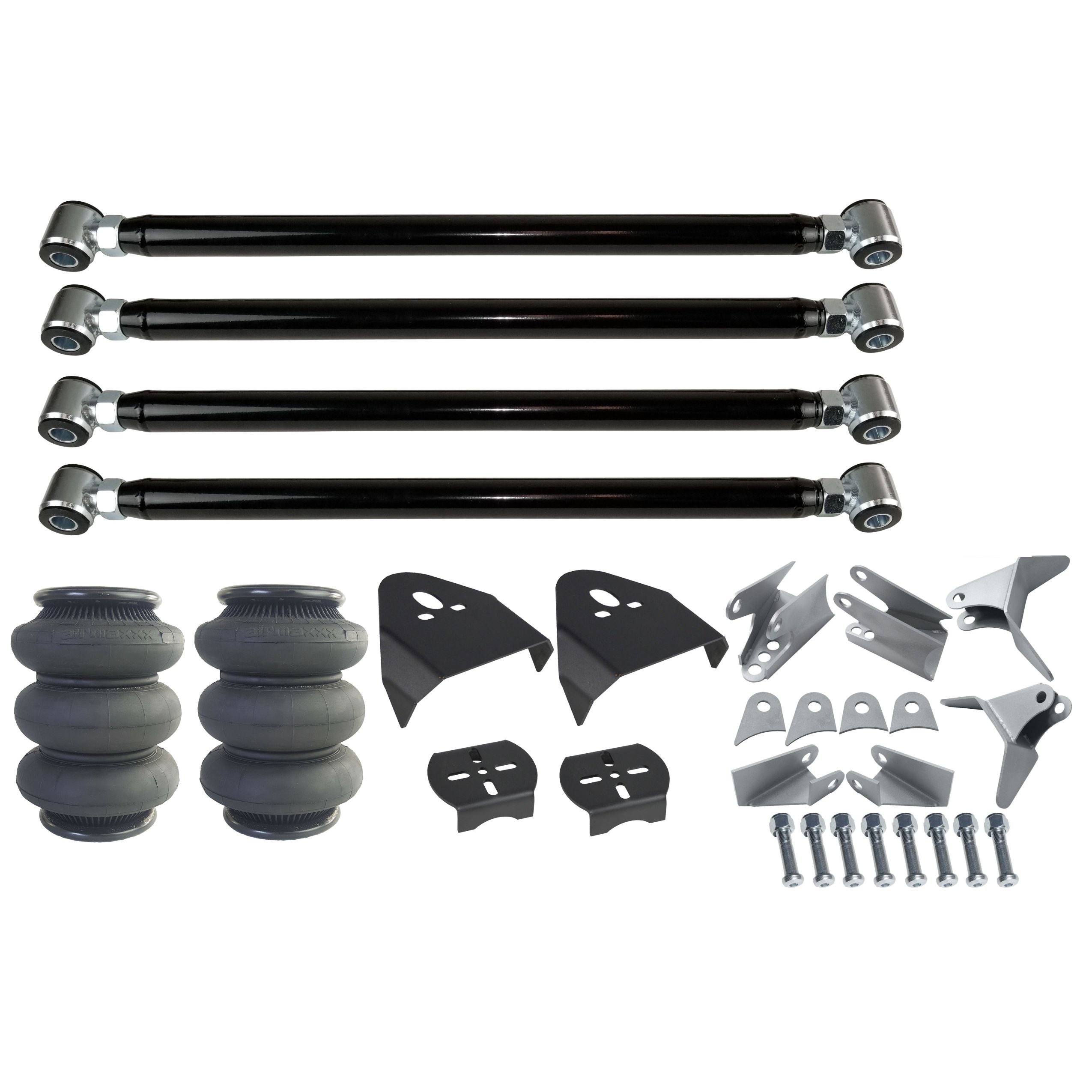 airmaxxx Triangulated Rear 4-Link Suspension Kit w/Triple 2600 Air