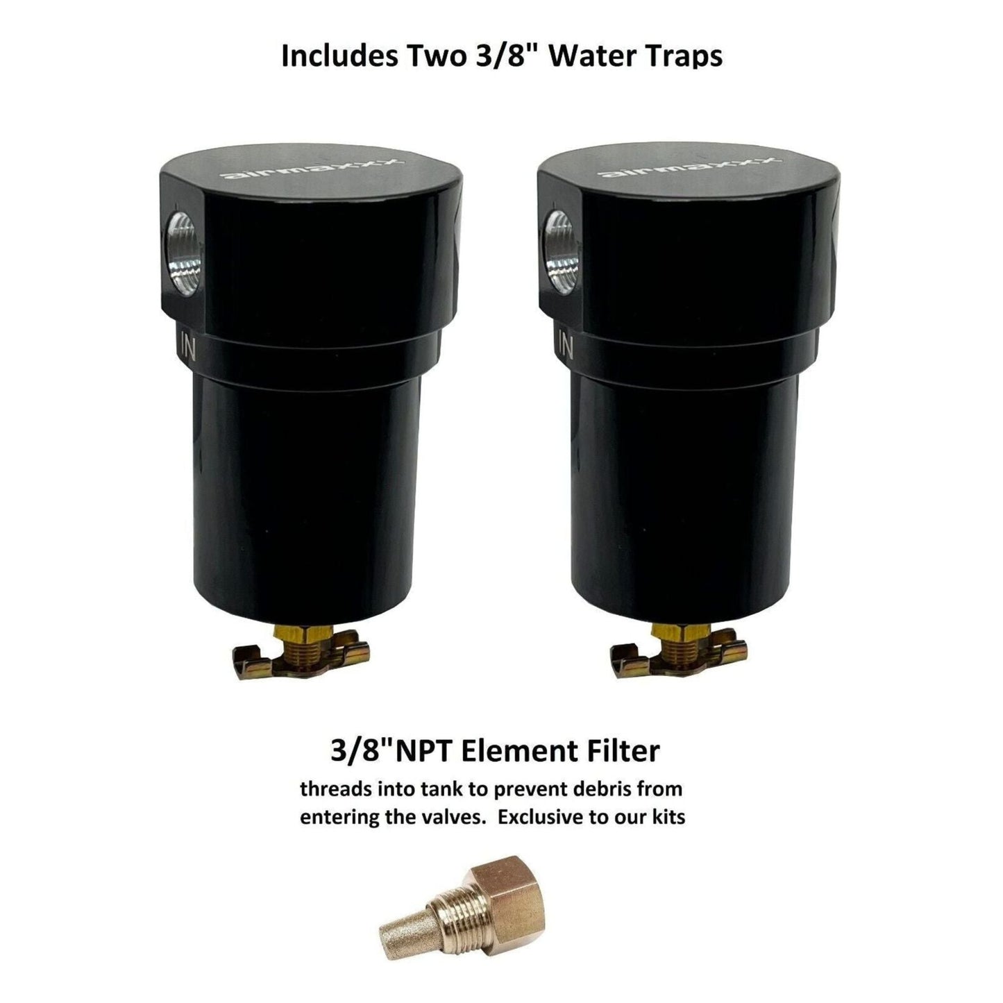 water traps and npt element filter asi tank