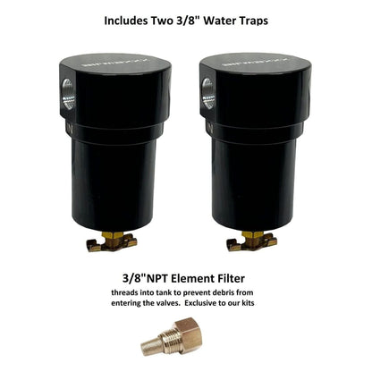 water traps and npt element filter asi tank