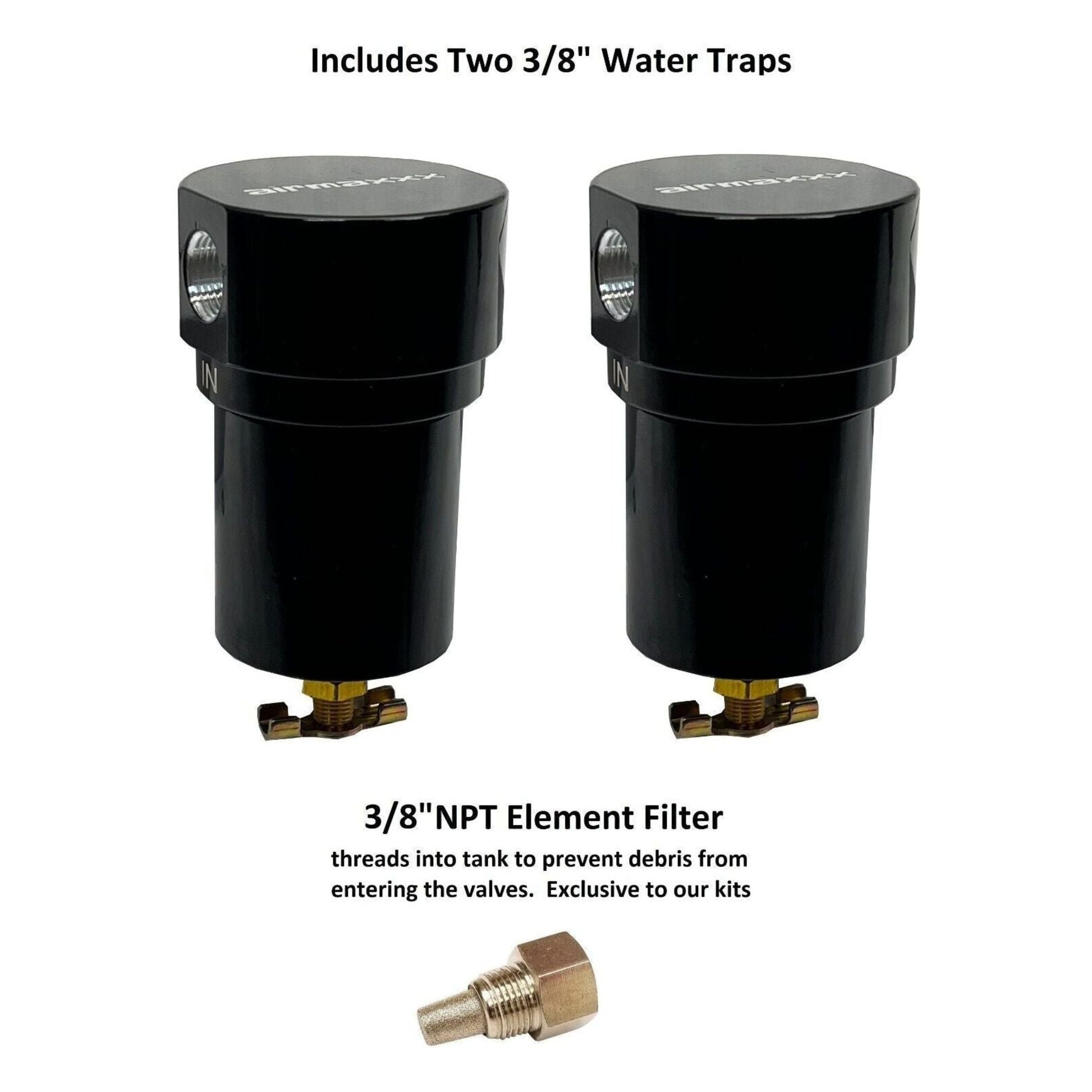 water traps and npt element filter for air tank airmaxxx