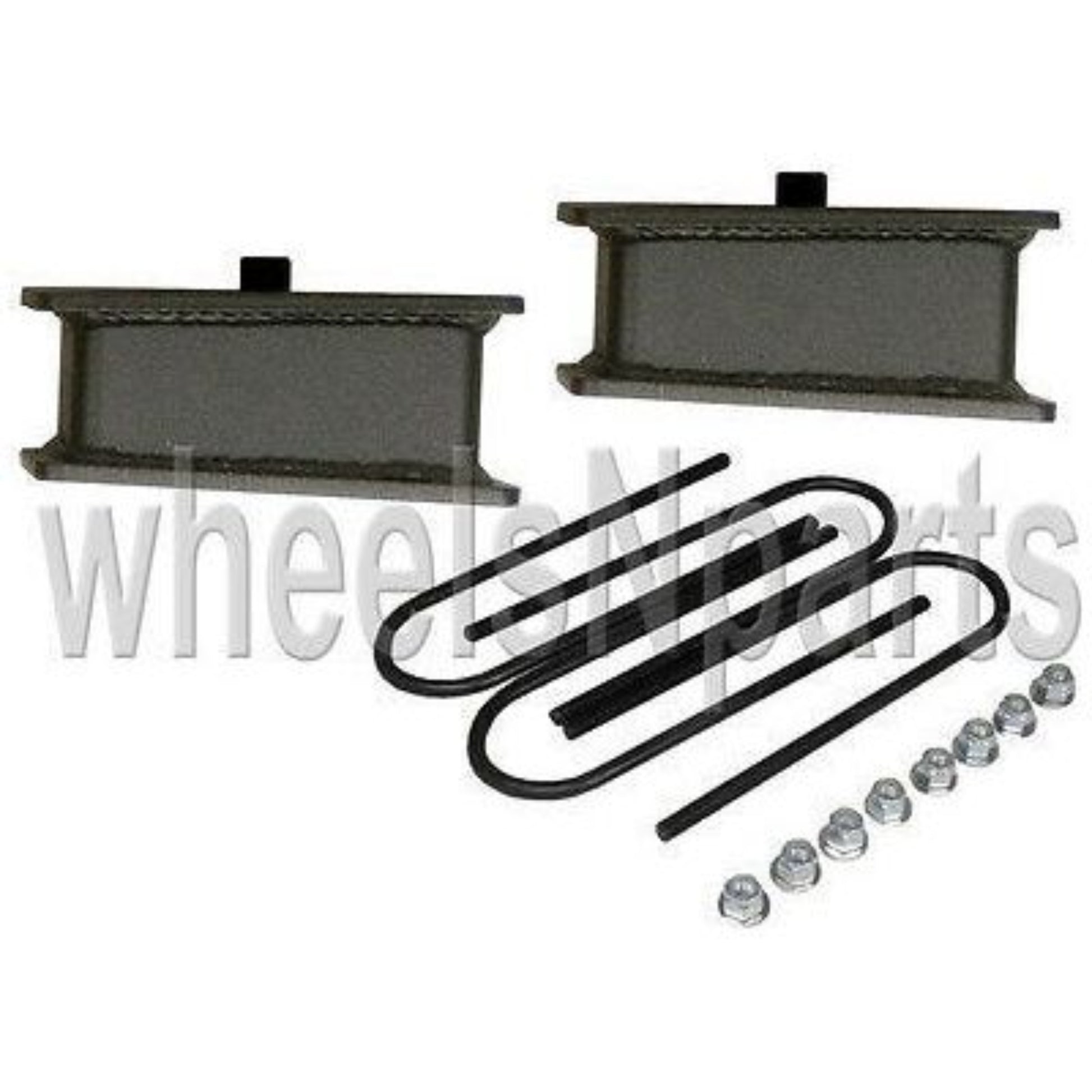 slamrite rear axle drop kit 2" fab steel blocks ubolts for 1998-older import truck