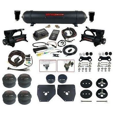 Complete 27685 Air Lift 3P Air Suspension Kit w/Black 580 Fits 1963-72 C10