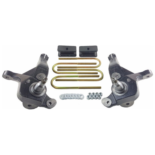 Lift Kit 4" Front Spindles 2" Rear Fab Steel Blocks For 2001-09 Ranger 2wd