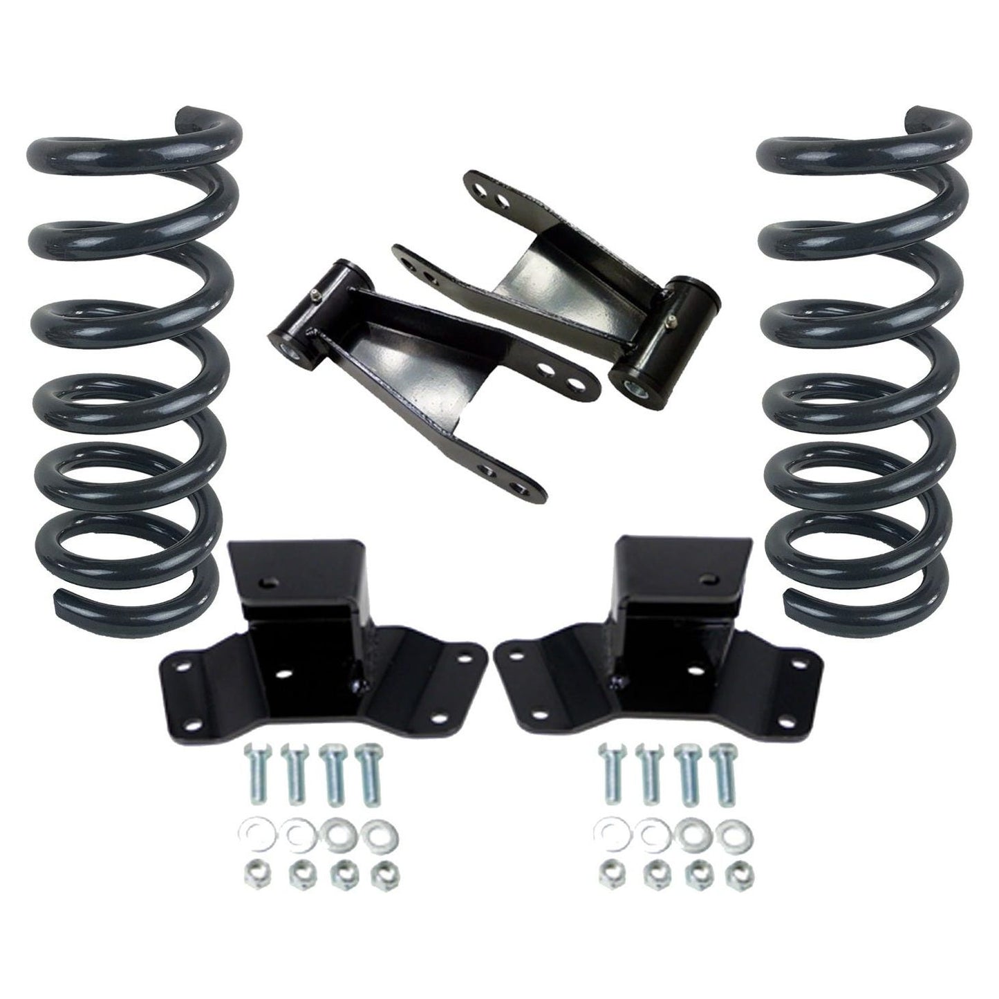 slamrite 2/4 Drop Kit Coils Shackles & Hangers For 1999-06 Silverado 1500 V6