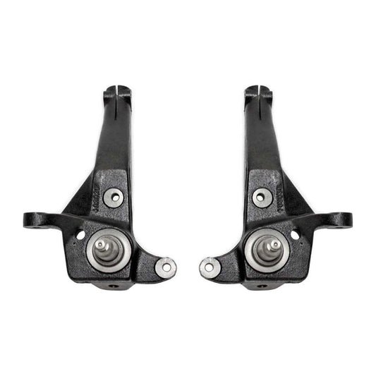 MaxTrac 703030C 4-inch lift spindles for 2001–2009 Ford Ranger Edge 2WD with torsion bar suspension, black E-coated.