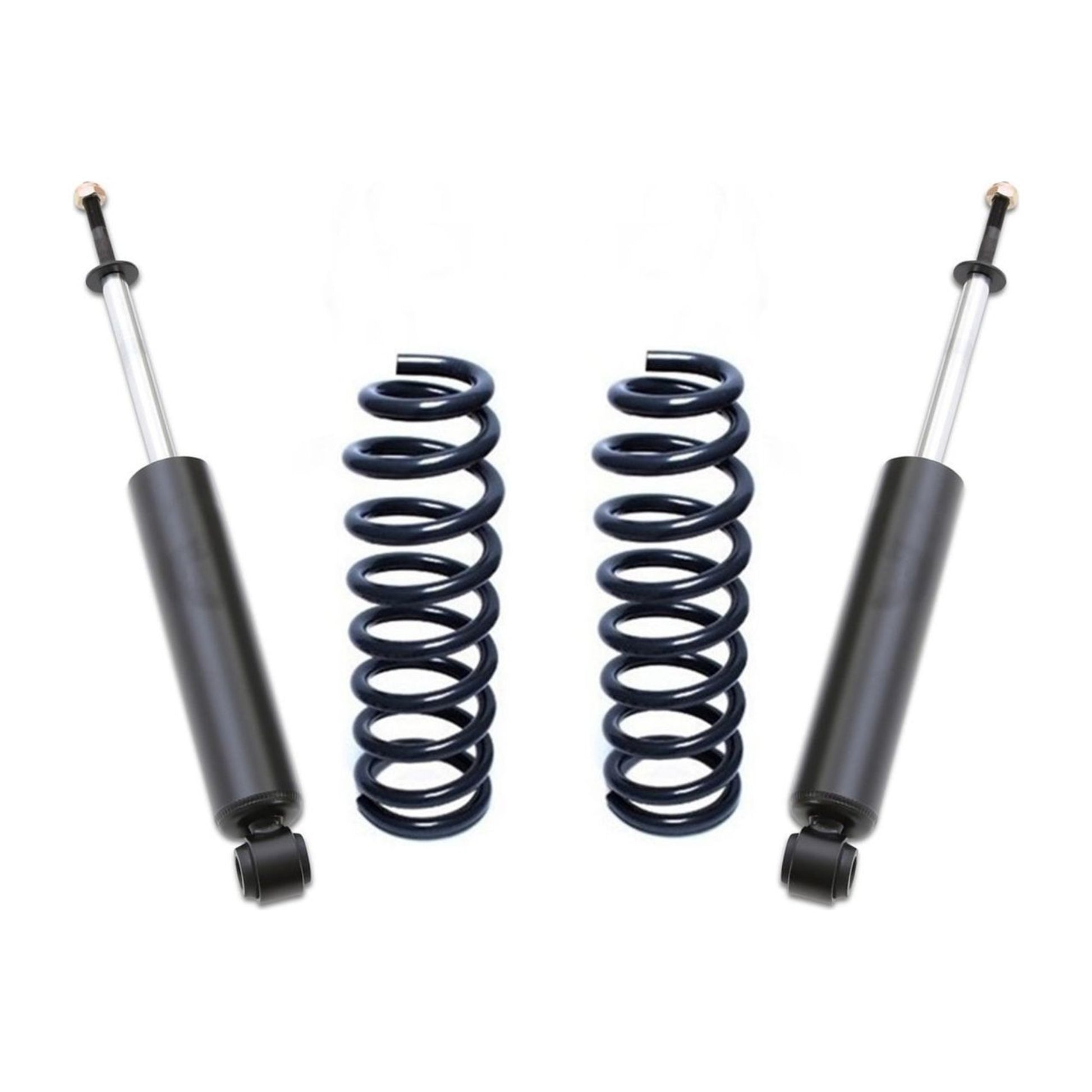 Front suspension lift kit | Hot wound steel lift springs | MaxTrac front shocks | Ram EcoDiesel leveling kit