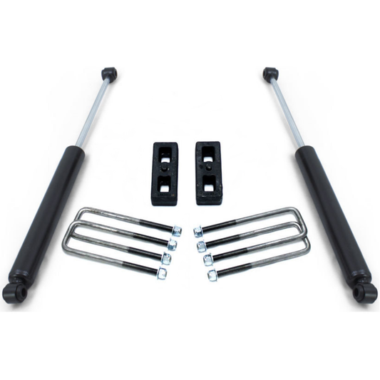 Rear lift blocks and U bolts | MaxTrac 2650LL-4 rear shocks | Completes 3 inch lift kit | Suspension upgrade
