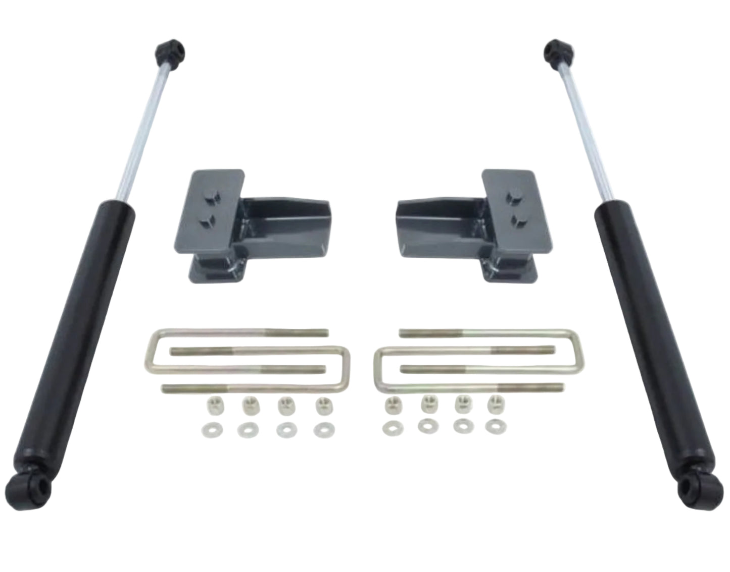Rear lift blocks U-bolts and MaxTrac 2800LL-9 rear shocks | Completes 4 inch lift | Suspension upgrade