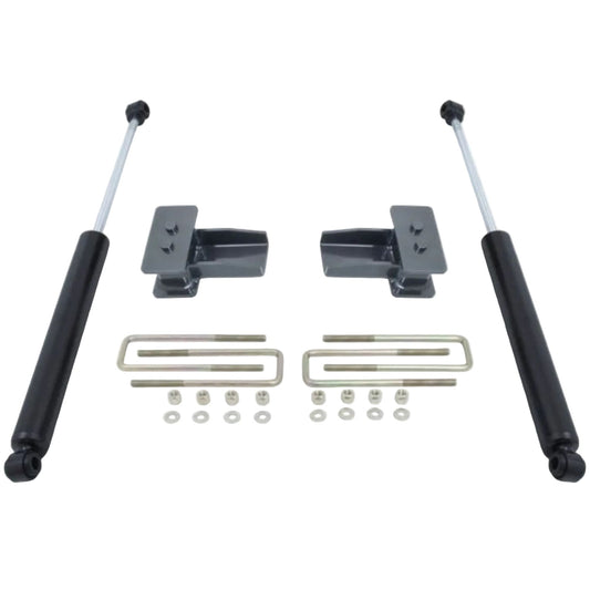 Rear lift blocks U-bolts and MaxTrac 2900LL-9 rear shocks | Completes 4.5 inch lift | Suspension upgrade