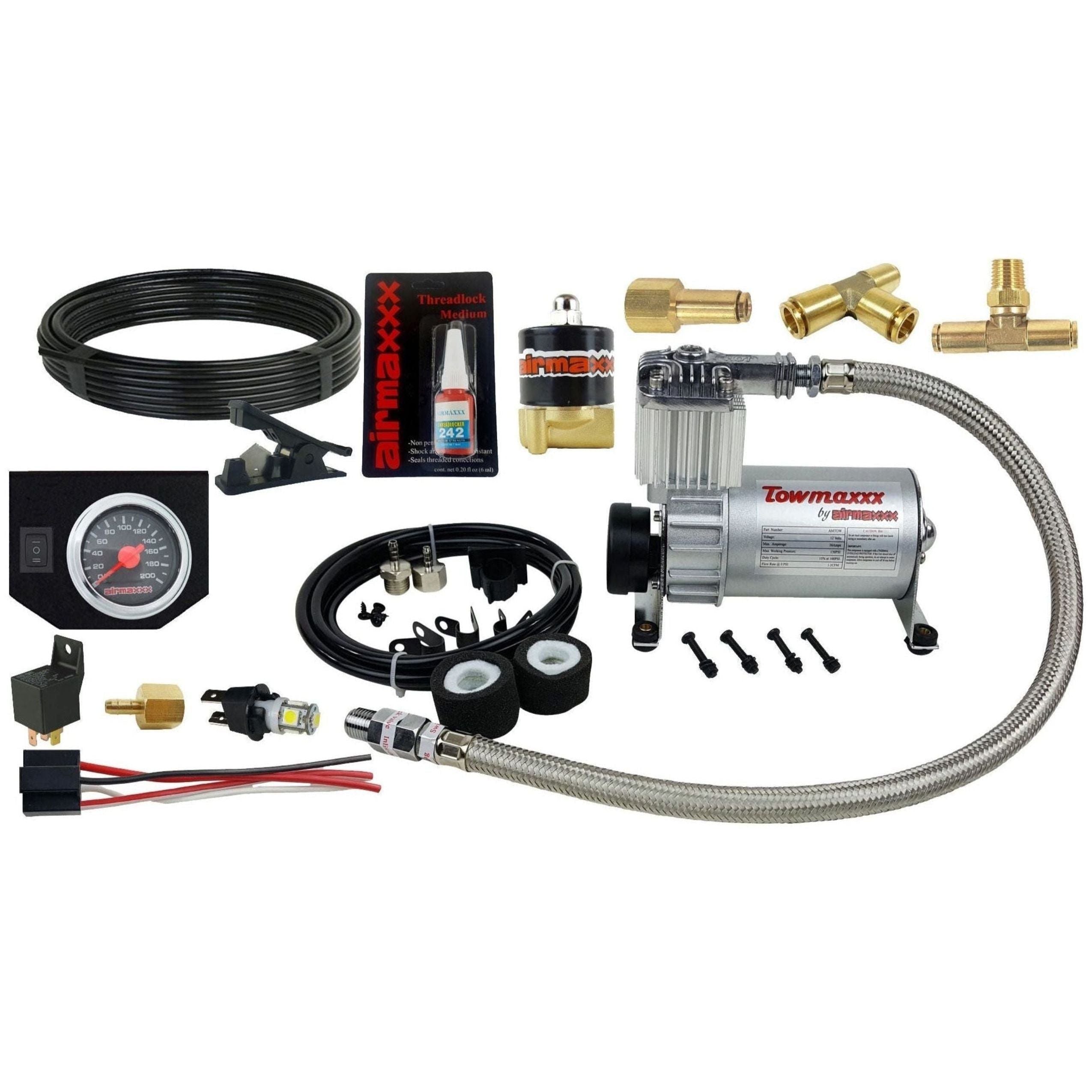 airmaxxx Tow Level Assist In-Cab Control Kit w/Electric Switch