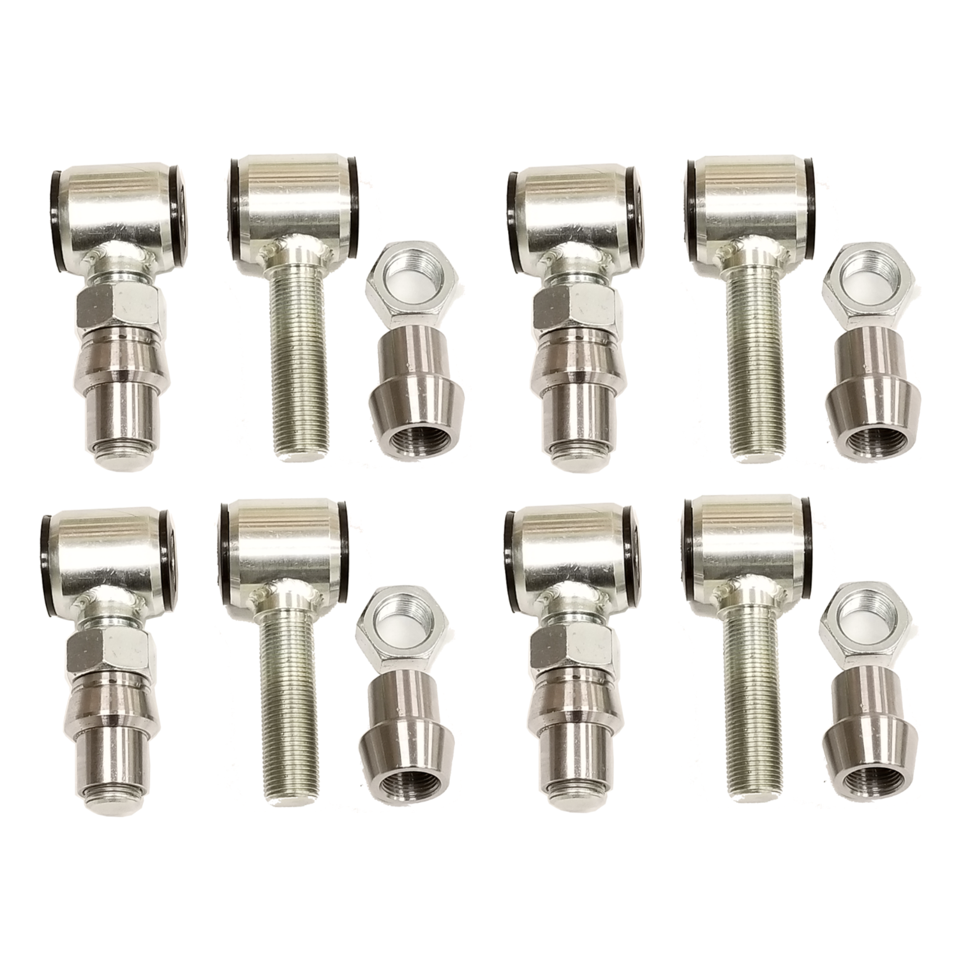 airmaxxx 1.75" wide 3/4"-16 LH RH rod ends zinc plated 4 pair