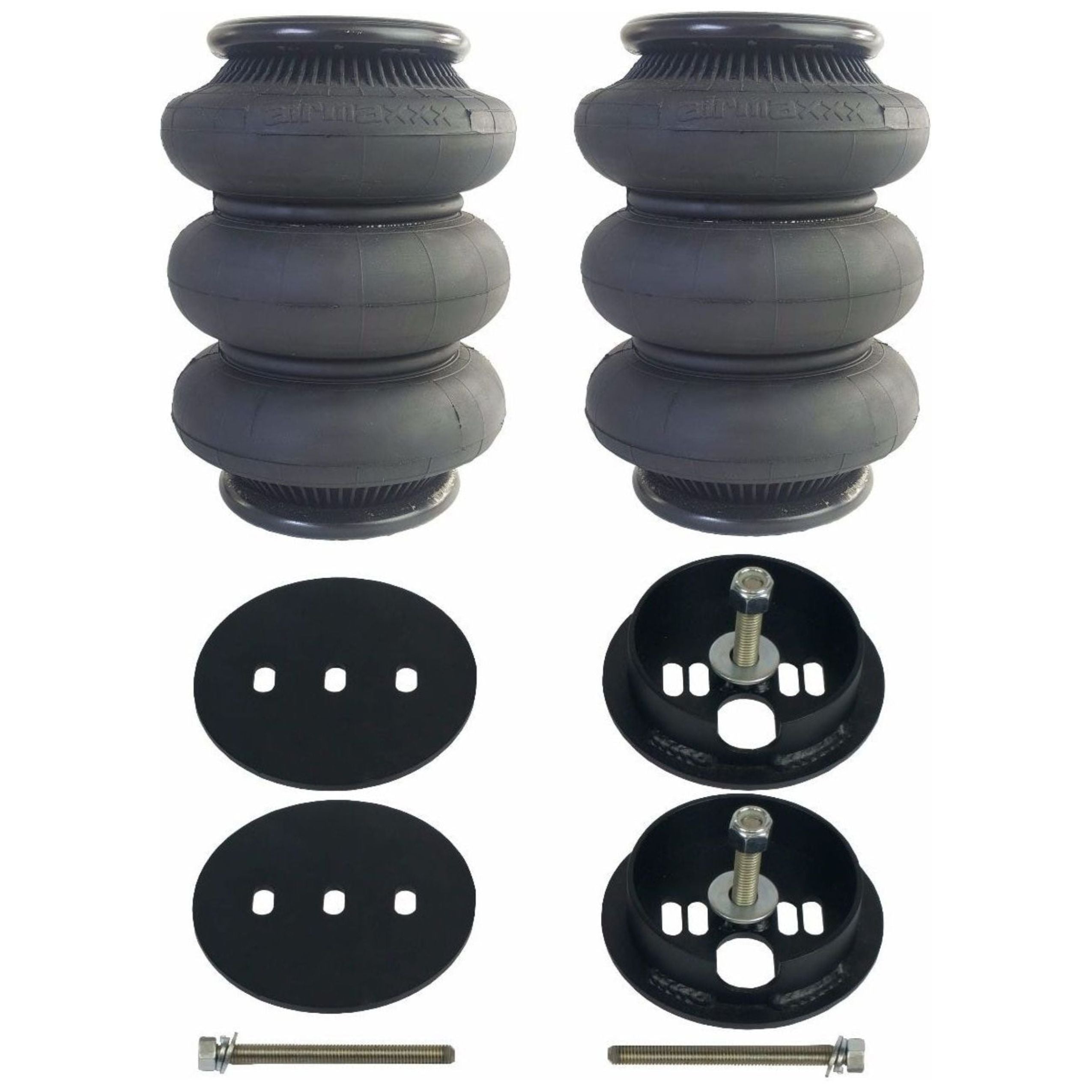 airmaxxx Rear Suspension Air Brackets & 2600 Triple Bags Kit Fits