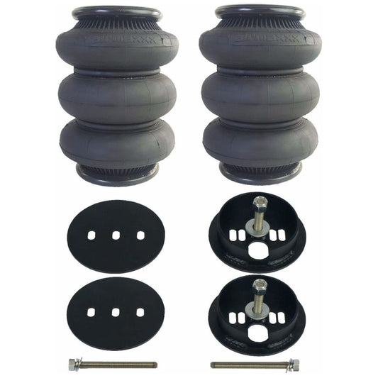 airmaxxx 2600 triple air bag pair w/brackets Fits 1963-72 C10 1/2"npt Port Air Bag Spring