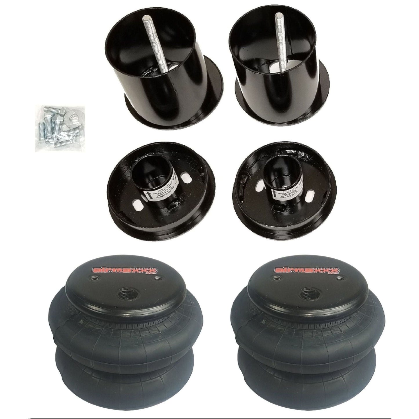 airmaxxx front 2600 air bag brackets fits 1965-1970 cadillac