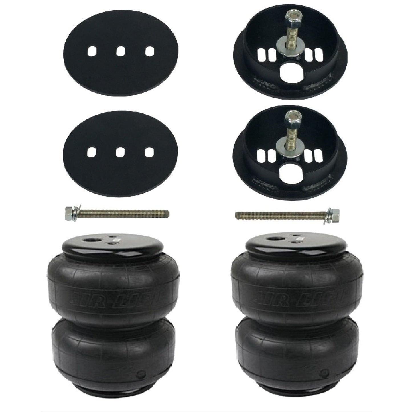 airmaxxx rear bolt on air ride brackets & Air Lift bags for 1963-72 chevy c10 truck suspension