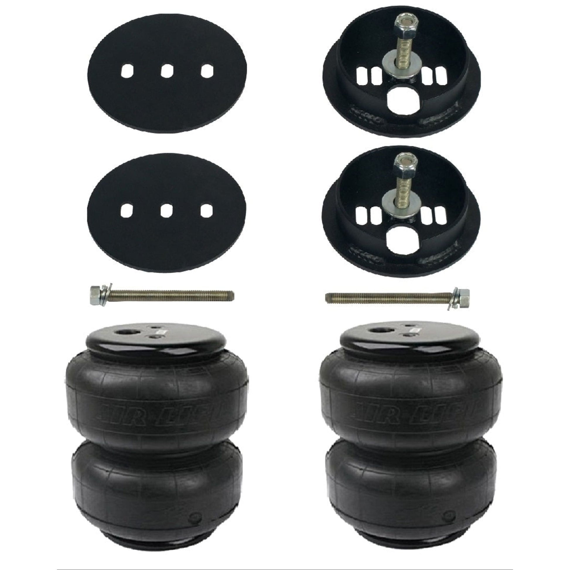 airmaxxx rear bolt on air ride brackets & Air Lift bags for 1963-72 chevy c10 truck suspension