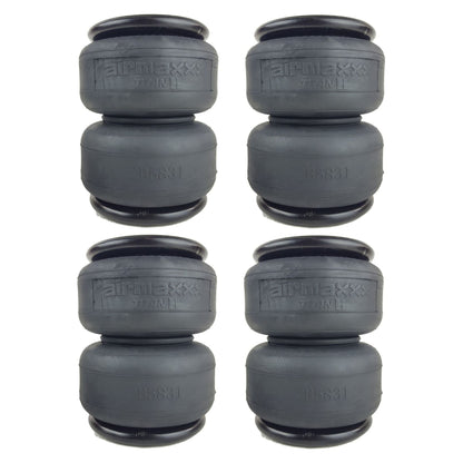 airmaxxx titan ii 2500 2 ply air bags 4 with 1/2"npt port