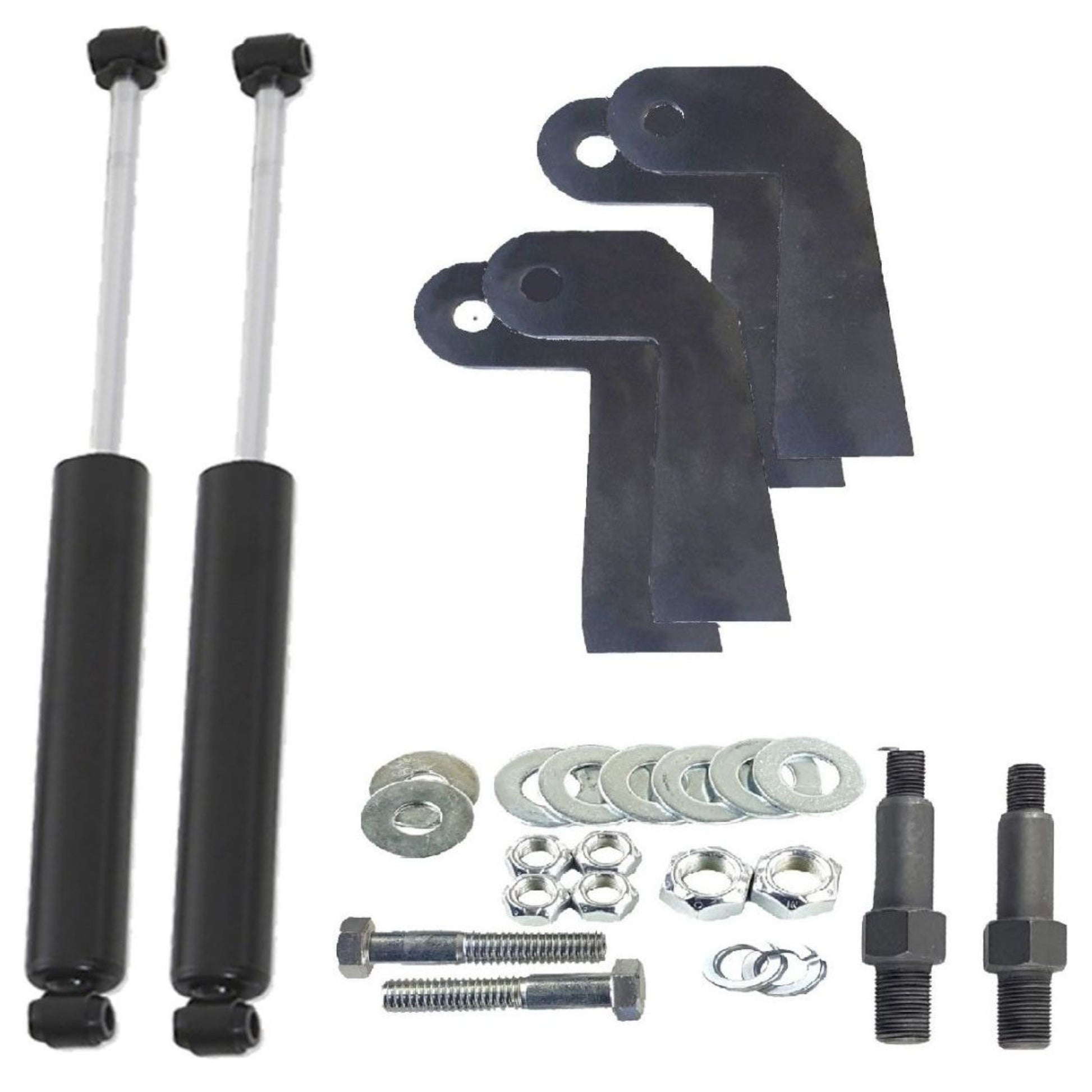 airmaxxx universal front shock relocator kit with weld on brackets
