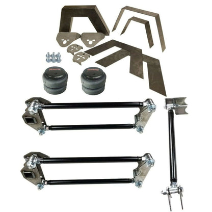 airmaxxx universal rear weld-on c notch parallel 4 link air ride suspension kit