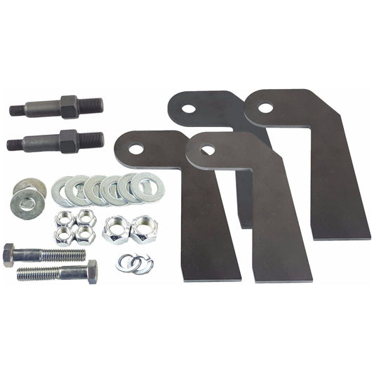 airmaxxx universal weld on front shock relocator brackets for air ride