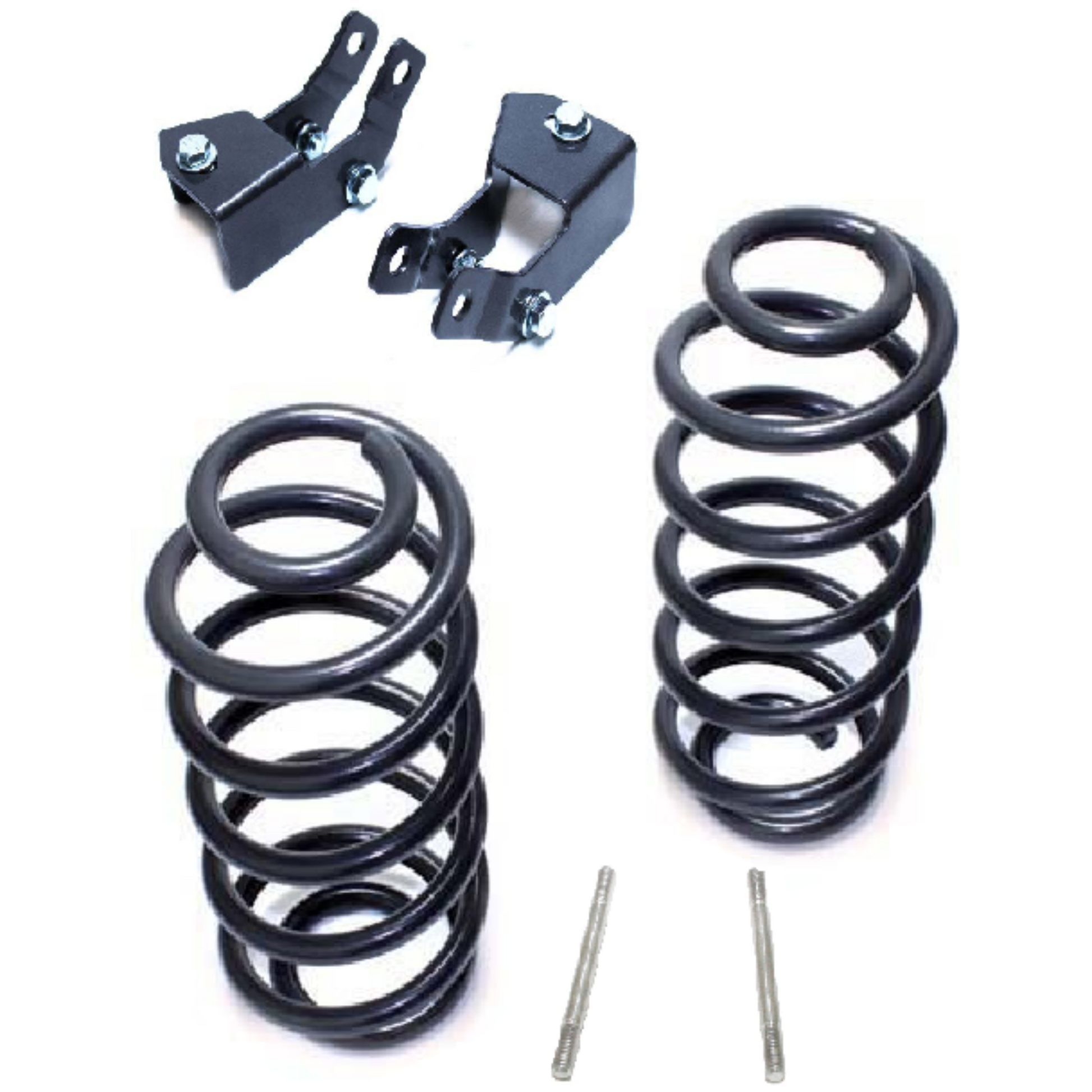 tahoe magneride lowering coils | yukon rear drop suspension kit | escalade lowering kit with sensor rods | suburban rear shock extender kit