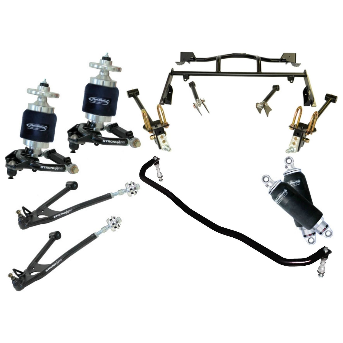 RideTech Front & Rear Air Suspension TQ Triple Adjustable 1967-70 Cougar