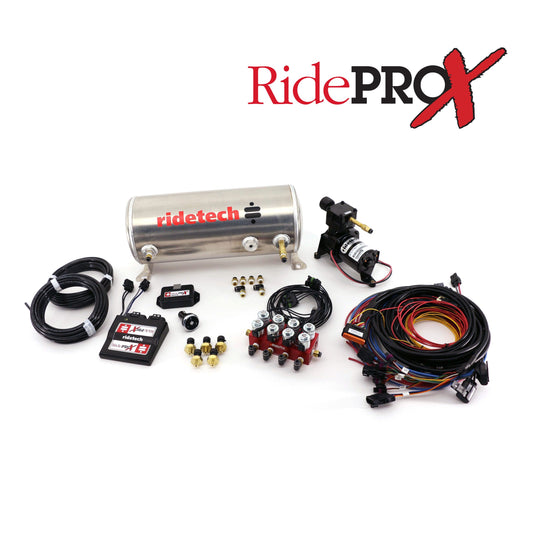 RideTech RidePro-X Air Suspension Control Kit w/1/4" Valves 3 Gallon Single Compressor