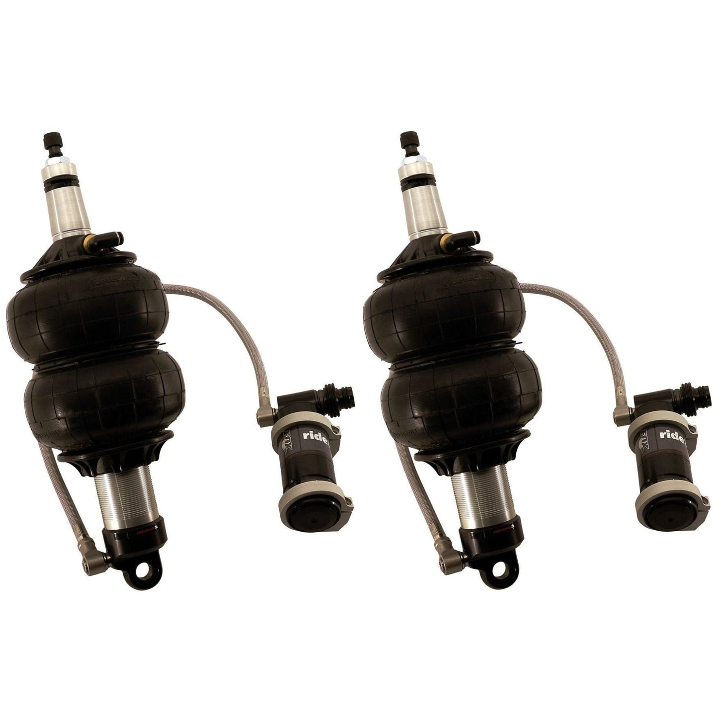 triple adjustable air ride shock with remote reservoir | ridetech shockwave air suspension system