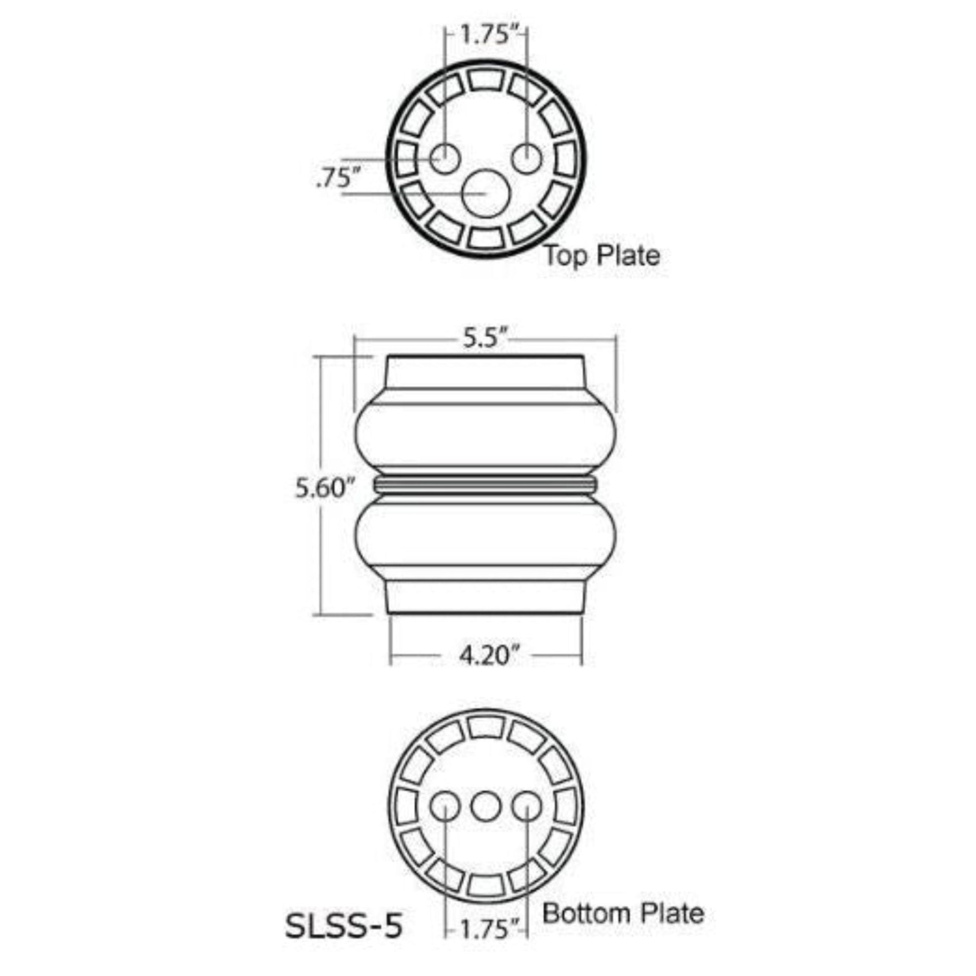 slam specialties specs ss-5 non ballooning air bag