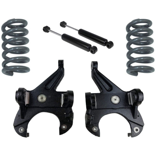 slamrite 2.5/4 Drop Spindles, Coils & Lowering Shocks For 1963-70 C10 w/Disc Brakes