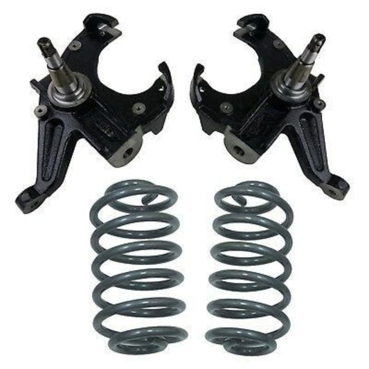 slamrite 2.5" Drop Spindles & 3" Coils Fits 1963-70 C10 w/Disc Brakes