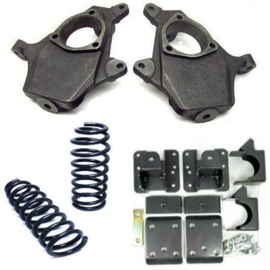 4"/6" Drop Kit Spindles Springs Flip 2007-15 Silverado 1500 V6 2wd